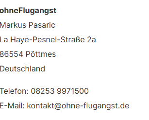 Datenschutz Adresse